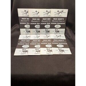 VTG SET OF ALL8 ILLUSTRATED COURSE IN HORSE TRAINING BOOKLET PROF BEERYS  SCHOOL